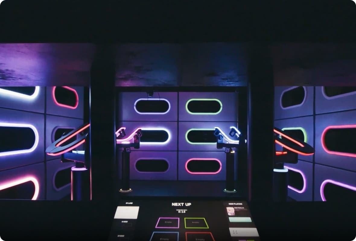 Stacked fitness equipment